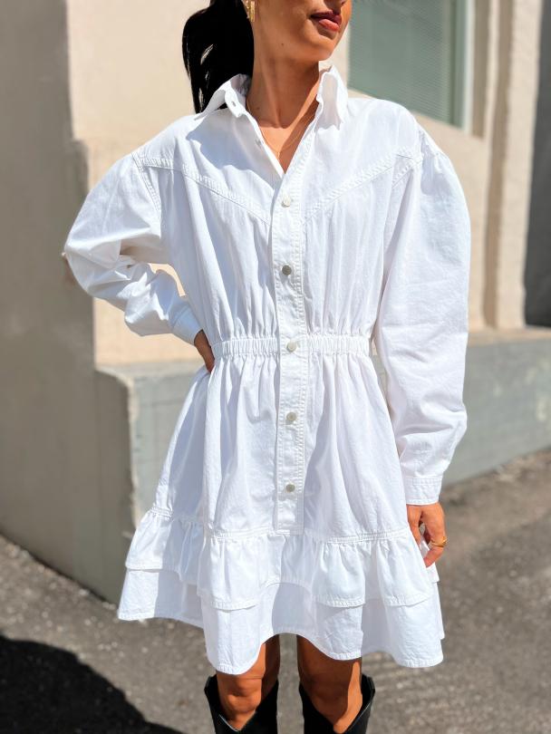 Troy Dress - White  - Image 1