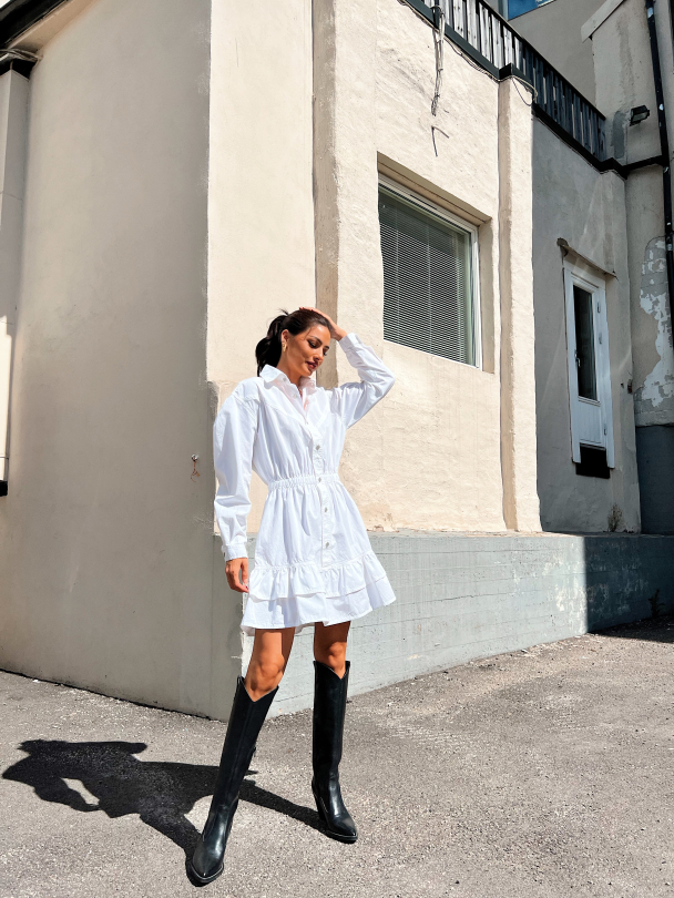 Troy Dress - White  - Image 4