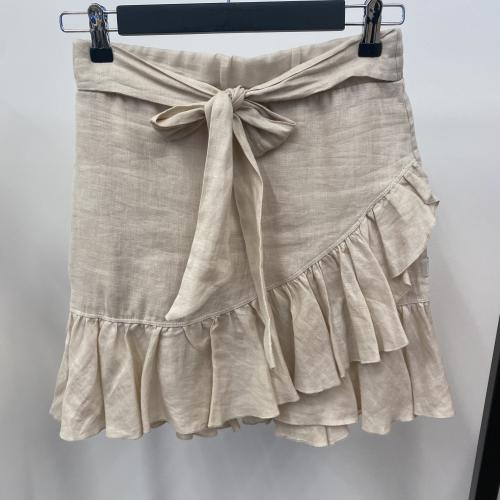 Julli Linen Skirt Beige