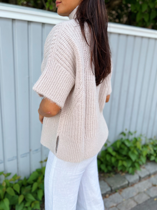 Hairy Knit Turtleneck - Pale - Image 4