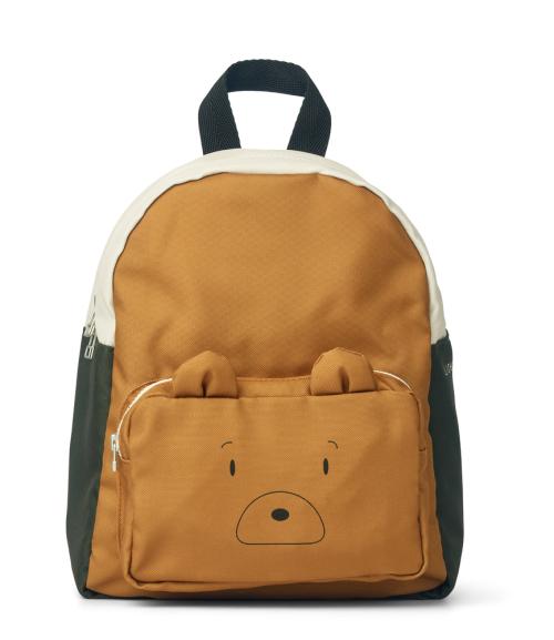 LIEWOOD - ALLAN BACKPACK MR BEAR/GOLDEN CARAMEL MULTI MIX