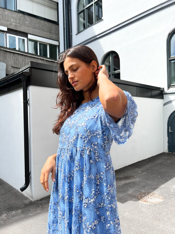 Justine 2/4 Midi Sequins Dress - Jacaranda - Image 6