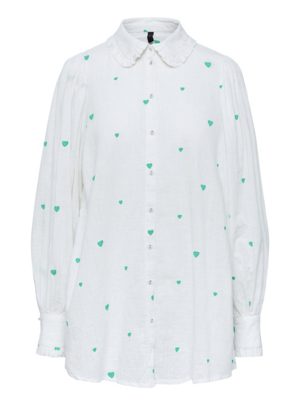 Heart Shirt Tunic - Star White  - Image 2