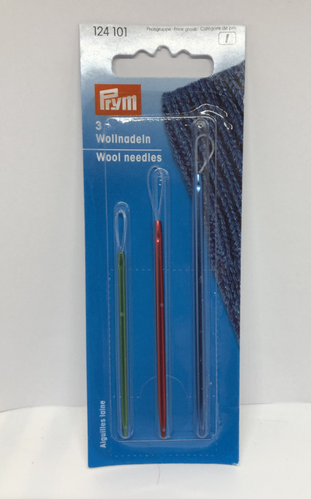 3 ullnåler med løkke