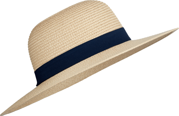 Elle Capri Boater Hat - Nature/Navy Mix - Image 2