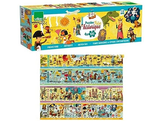 Verdenshistorien puslespill - Large historical frieze puzzle (Only in French)