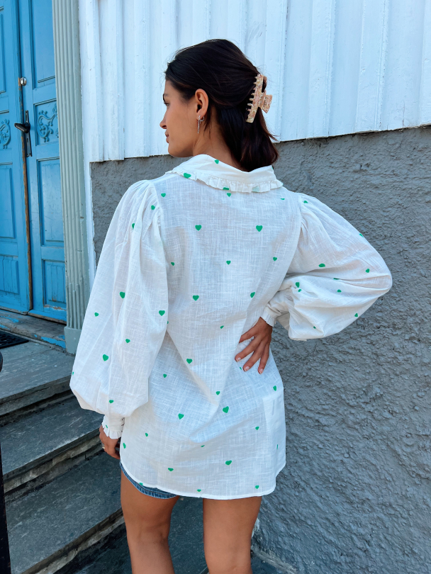 Heart Shirt Tunic - Star White  - Image 3