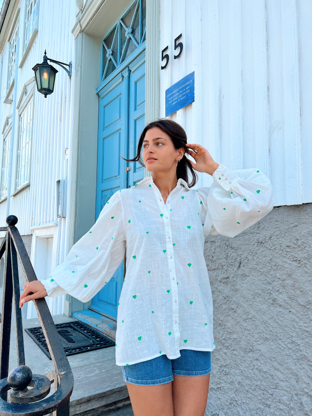 Heart Shirt Tunic - Star White  - Image 4
