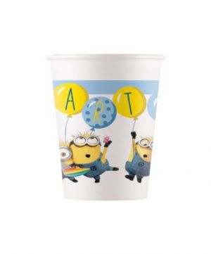 Pappbeger, MINIONS, 8 stk