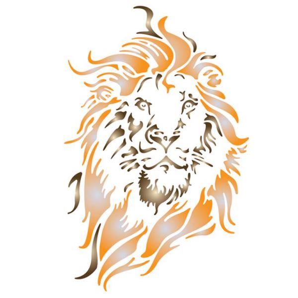 Pronty Sjablong A4 – Løve