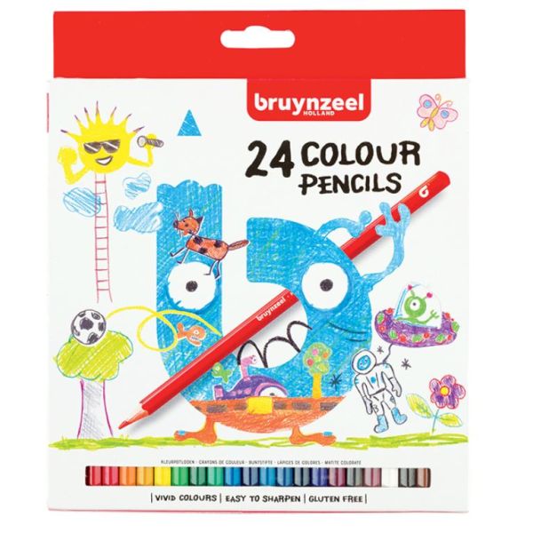 Bruynzeel KIDS – Fargeblyanter 24stk