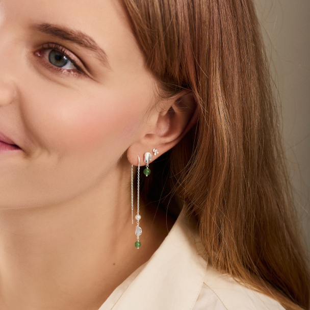 Ocean Hope Earchains - Silver  - Image 2