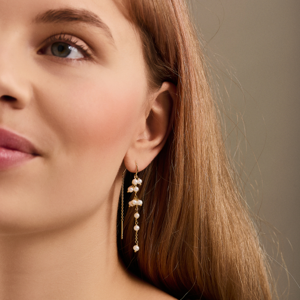 Ocean Treasure Earchains - Gold  - Image 2