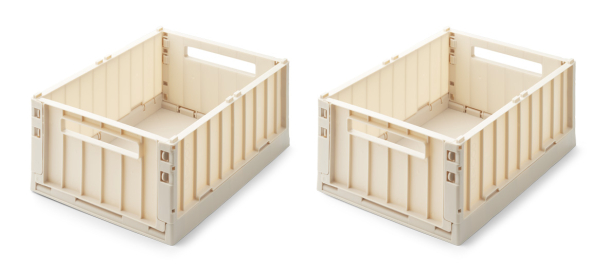 LIEWOOD - WESTON STORAGE BOX M 2-PK APPLE BLOSSOM - Image 1