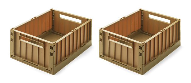 Weston Storage Box M 2-pk - Pecan - Image 1