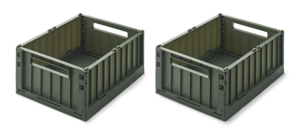 Weston Storage Box M 2-pk - Hunter Green - Image 1