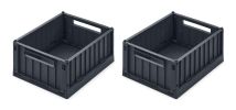 Liewood | Weston Storage Box S 2-pk - Midnight Navy