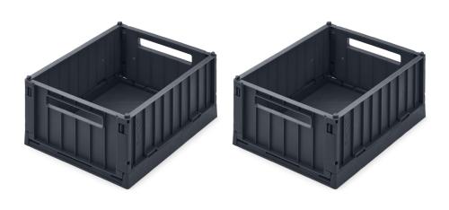 Liewood | Weston Storage Box S 2-pk - Midnight Navy