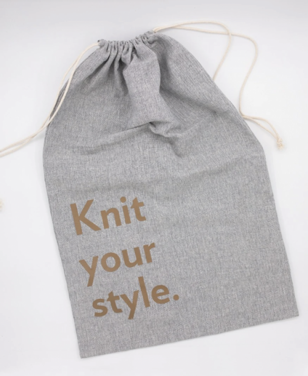 Strikkenett i resirkulert bomull