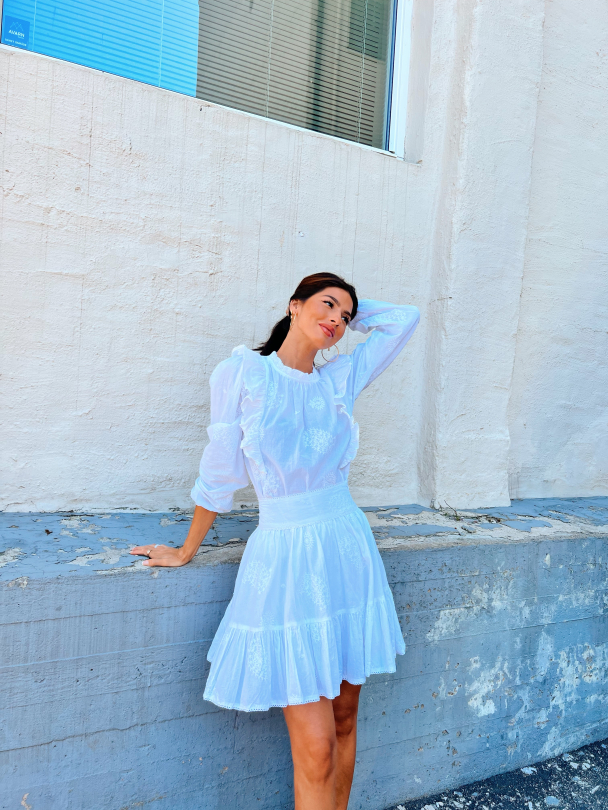 Mina Blouse - white - Image 3