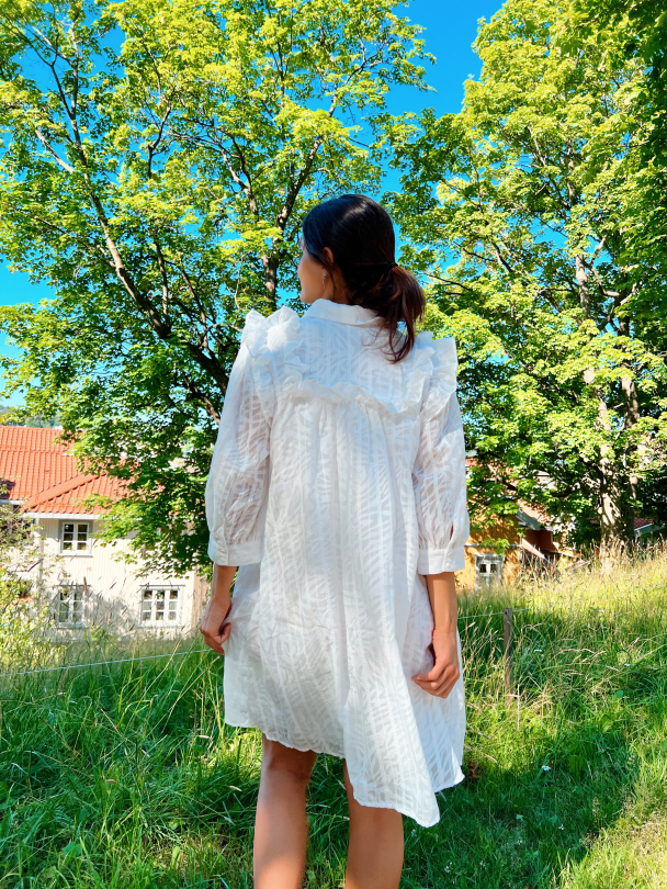 Ussi 3/4 Shirt Dress - Star White  - Image 2