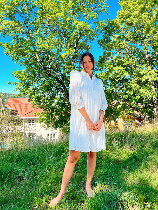 Ussi 3/4 Shirt Dress - Star White  - Image 4