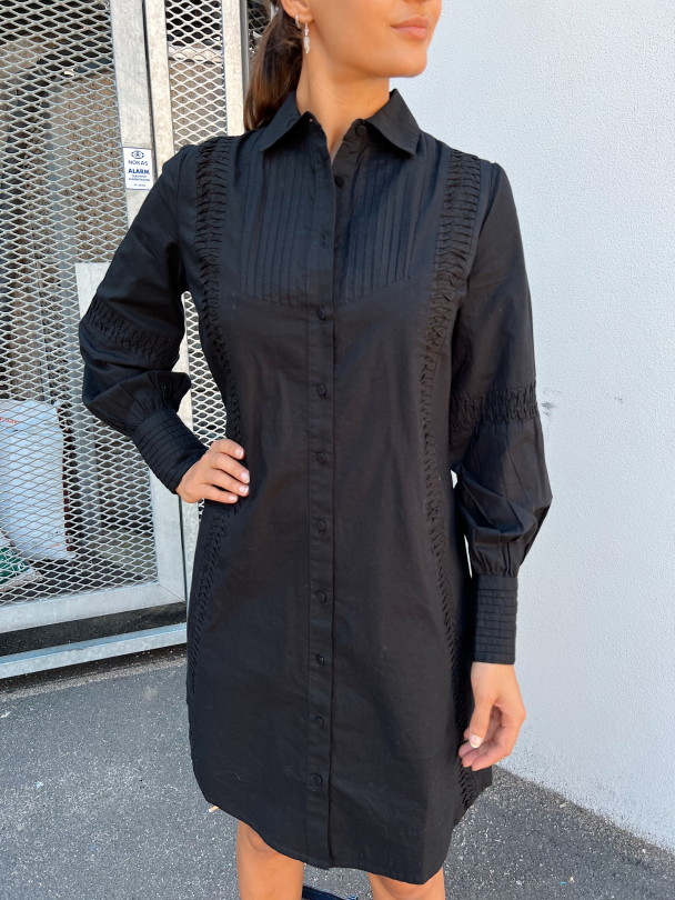 Bona Shirt Dress - Black  - Image 1