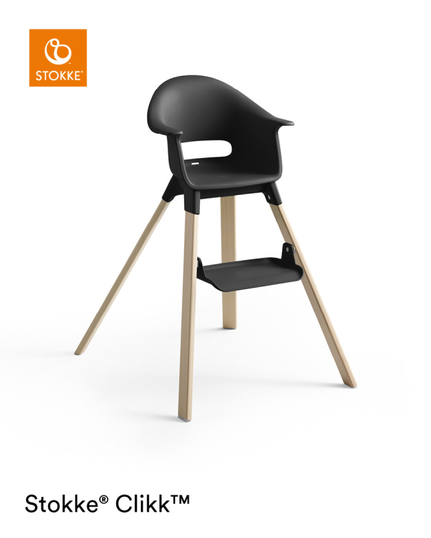 Stokke® | Clikk™ Høystol - Black Natural - Image 3