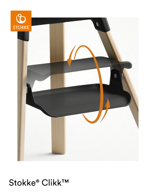 Stokke® | Clikk™ Høystol - Black Natural - Image 4