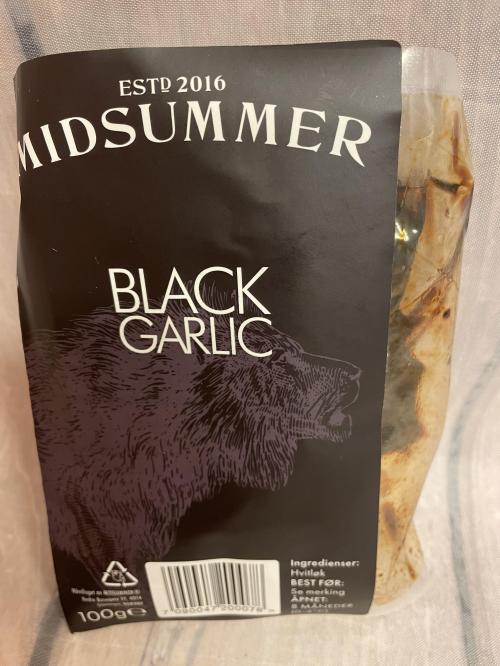 Svart hvitløk (black garlic)