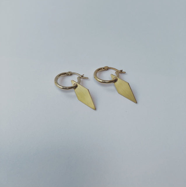 Star Dust hoops - forgylt
