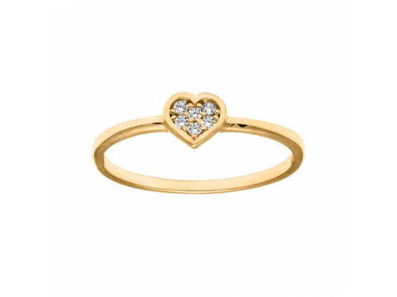 Ring - Hjerte Cz 585