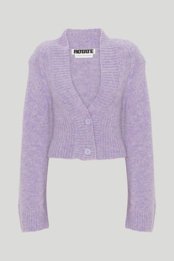 Rosemary knit cardigan - Heirloom Lilac - Image 2