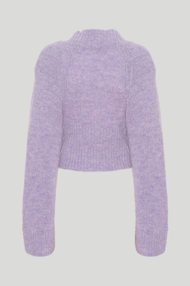 Rosemary knit cardigan - Heirloom Lilac - Image 3