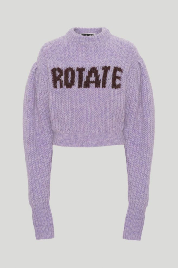 Adley Logo Knit Jumper - Heirloom Lilac - Image 2