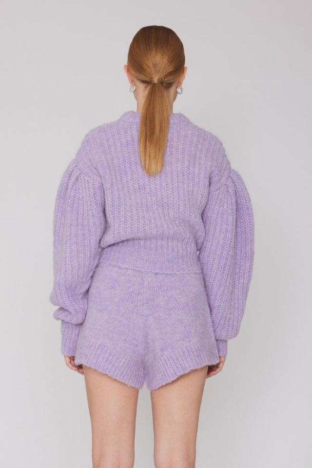 Adley Logo Knit Jumper - Heirloom Lilac - Image 4
