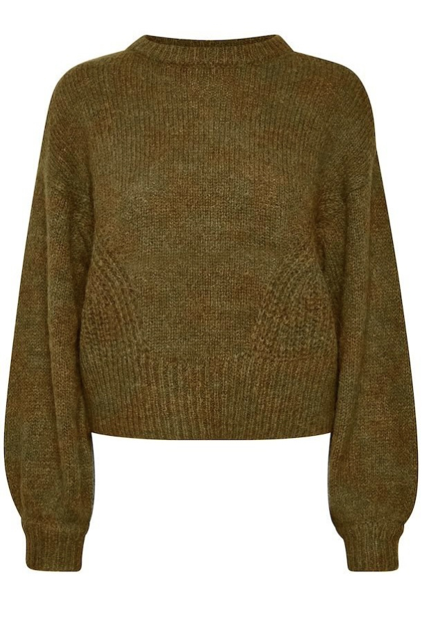 Dianka pullover - Moss green mela - Image 3
