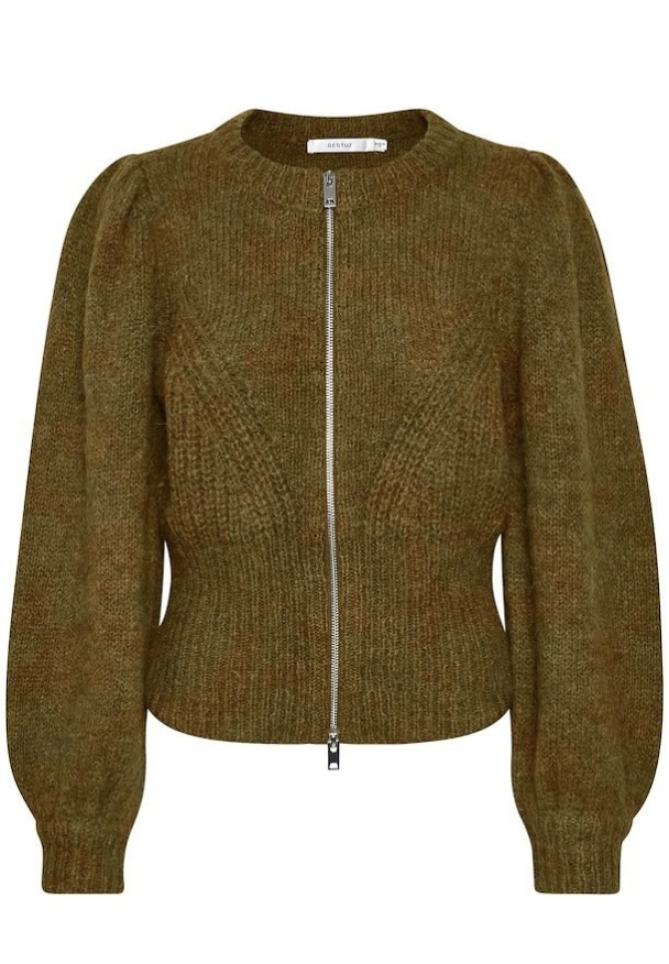 Dianka cardigan - Moss green mela - Image 2