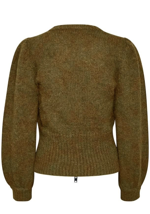 Dianka cardigan - Moss green mela - Image 3