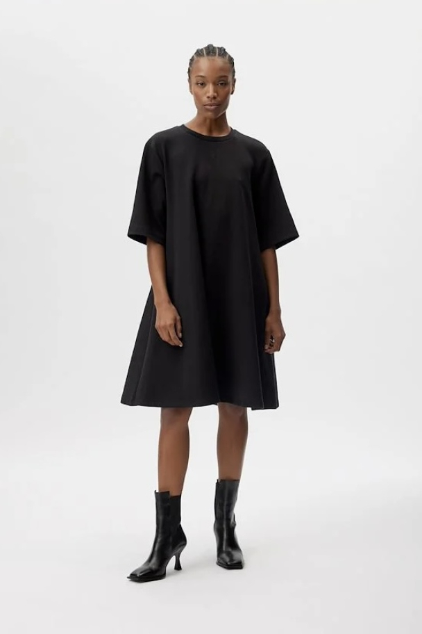 Imina wrinkle dress - Black - Image 3