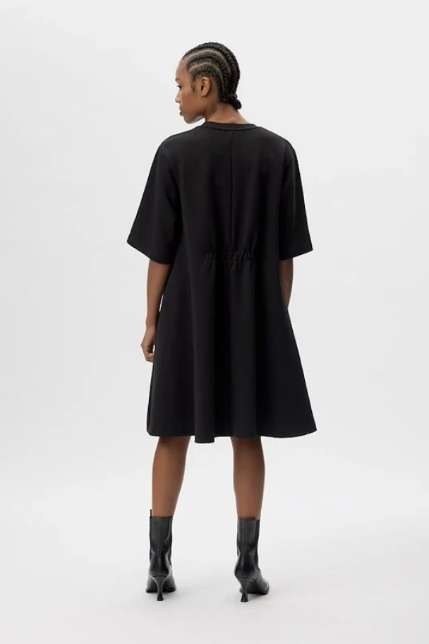 Imina wrinkle dress - Black - Image 4