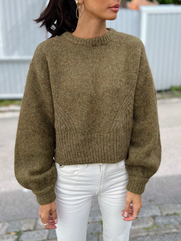 Dianka pullover - Moss green mela - Image 1