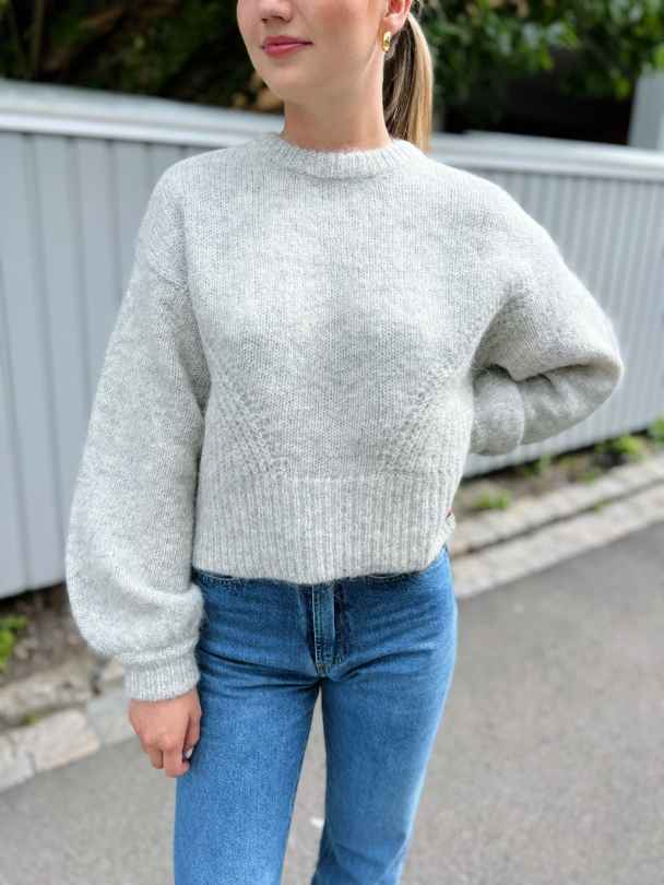 Dianka pullover - Pearl grey melange - Image 1