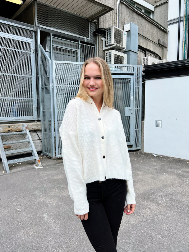 Alpha short cardigan - Ivory - Image 4