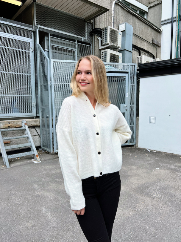 Alpha short cardigan - Ivory - Image 6