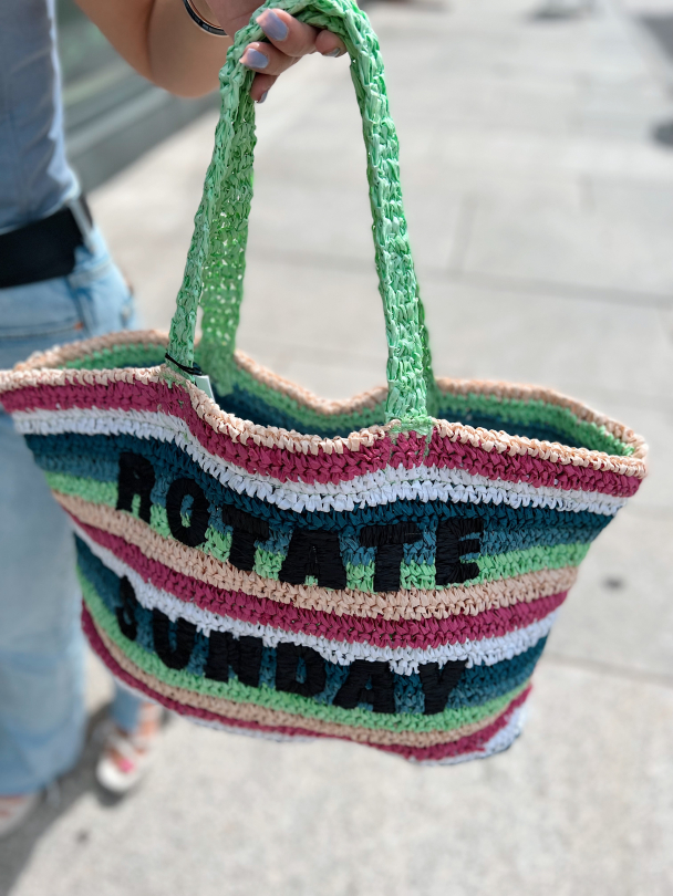 Neeti Shopper - Paradise Green Stripe - Image 1