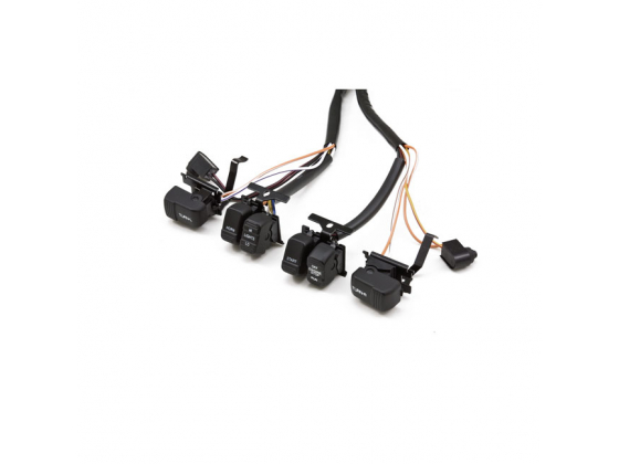 HANDLEBAR WIRE & SWITCH KIT. BLACK SWITCHES