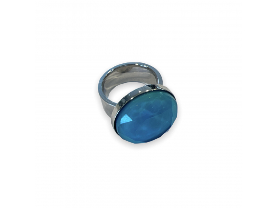 Steel Ring Turquoise
