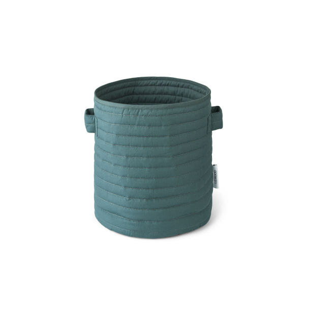 Ally Quilted Basket - Whale Blue - Image 1