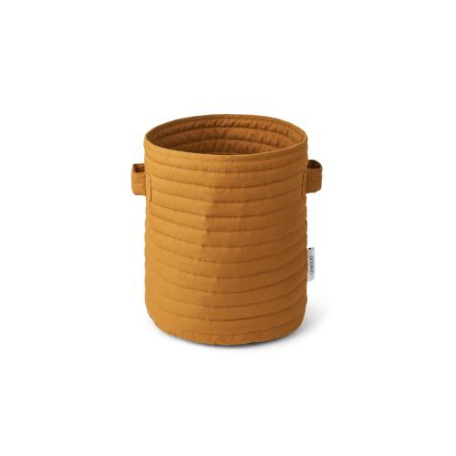 LIEWOOD - ALLY QUILTED BASKET GOLDEN CARAMEL